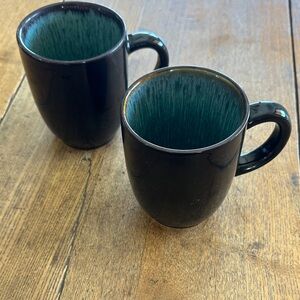 Threshold Black and Teal Mugs